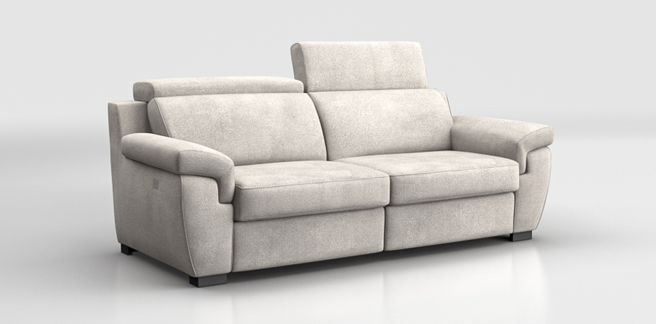 Berceto - 3 seater sofa with 2 electric recliners